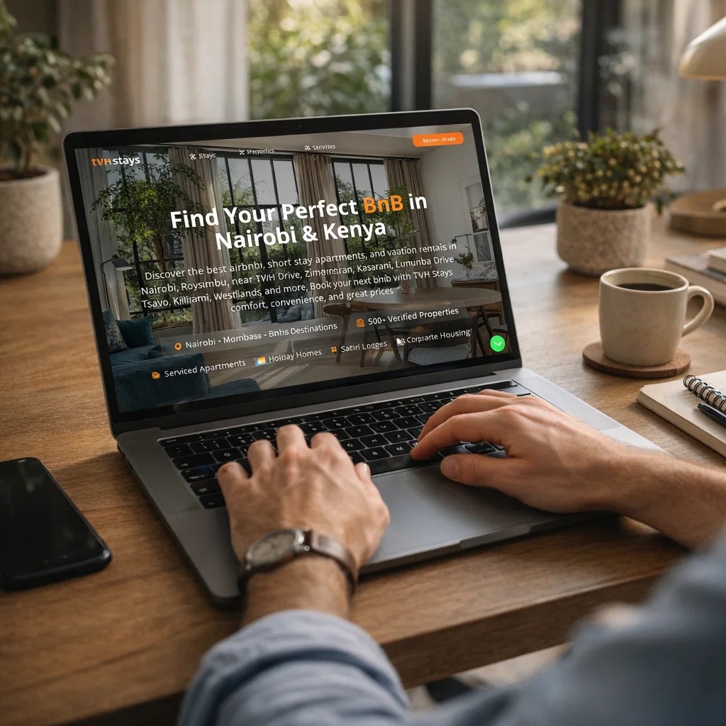 Person using a laptop for online booking